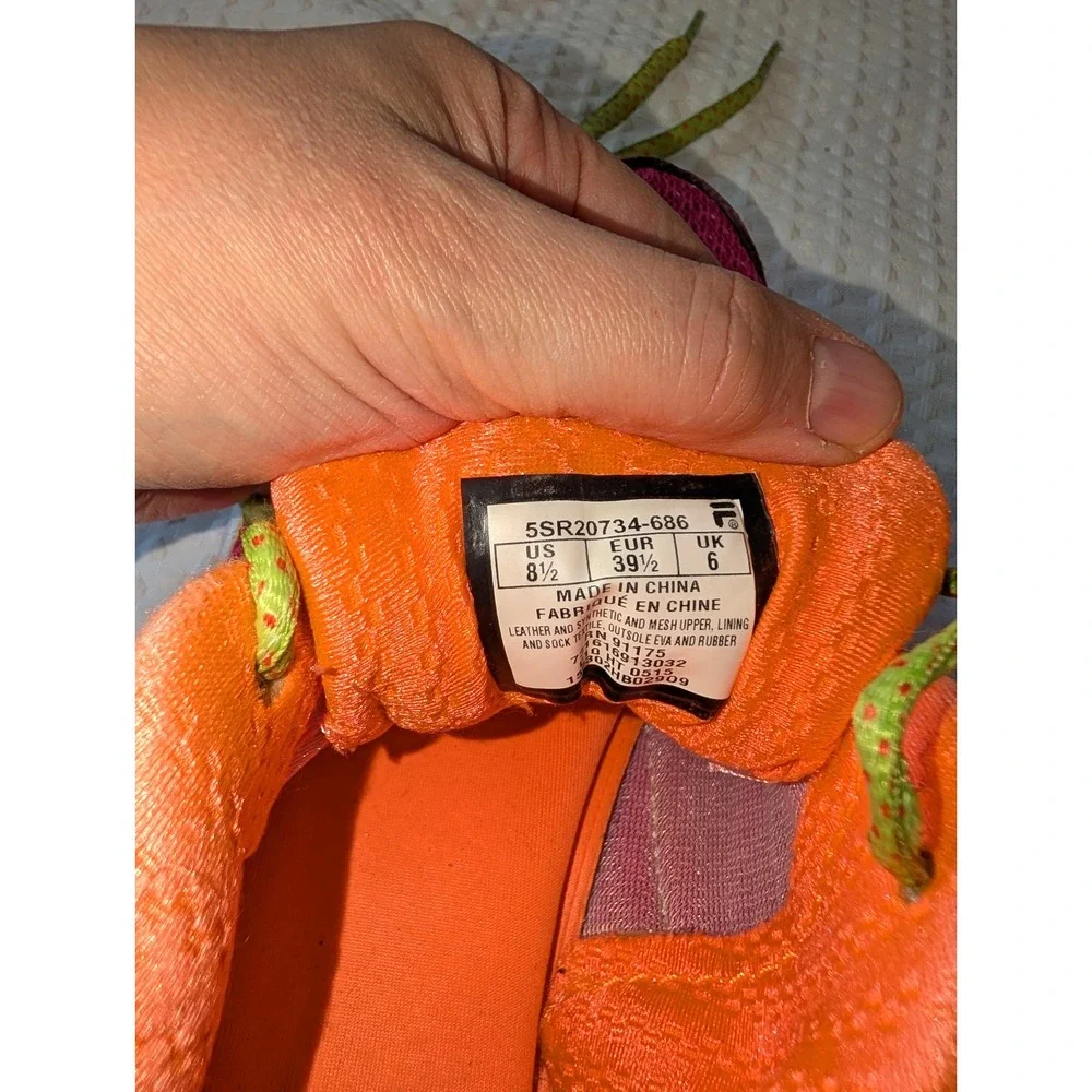 Fila Womens Cool Max, Memory Narrow Escape Pink Running Shoes Sneakers Sz 8.5